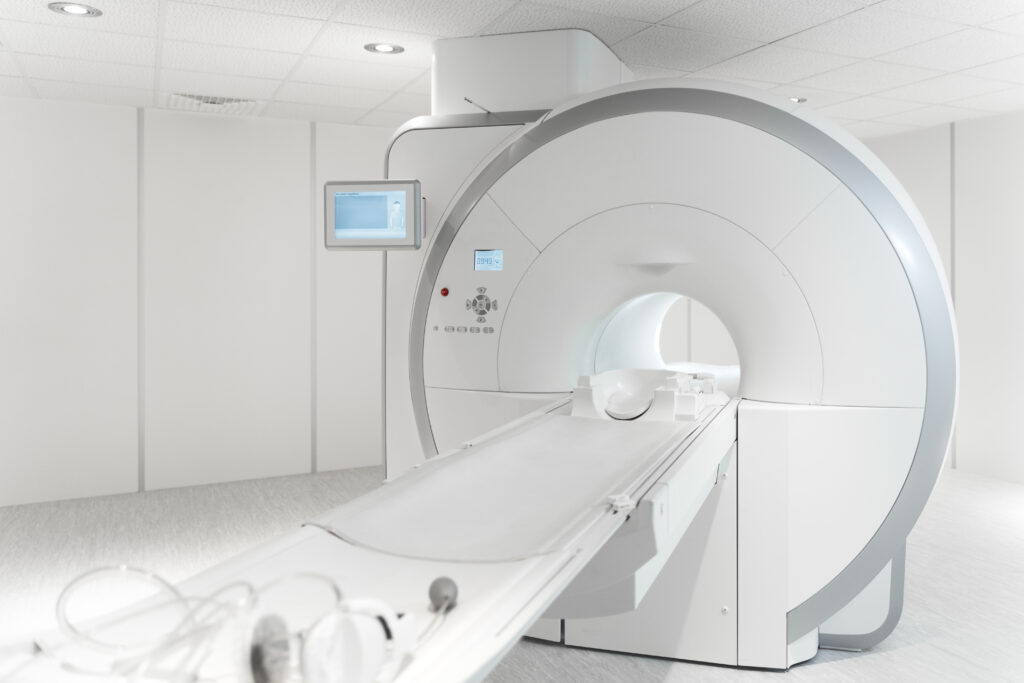 AI-assisted MRI scan room in Sharjah diagnostic center